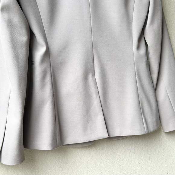 REISS Truman Tailored Blazer in Light Grey Beige Sz 2 - Picture 12 of 15